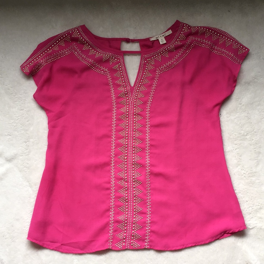 Francescas Boutique Hot pink Shirt small